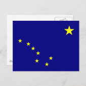 Staatsflagge Alaska Postkarte (Vorne/Hinten)