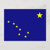 Staatsflagge Alaska Postkarte (Vorderseite)