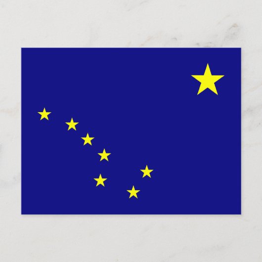Staatsflagge Alaska Postkarte (Vorderseite)
