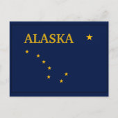 Staatsflagge Alaska Postkarte (Vorderseite)