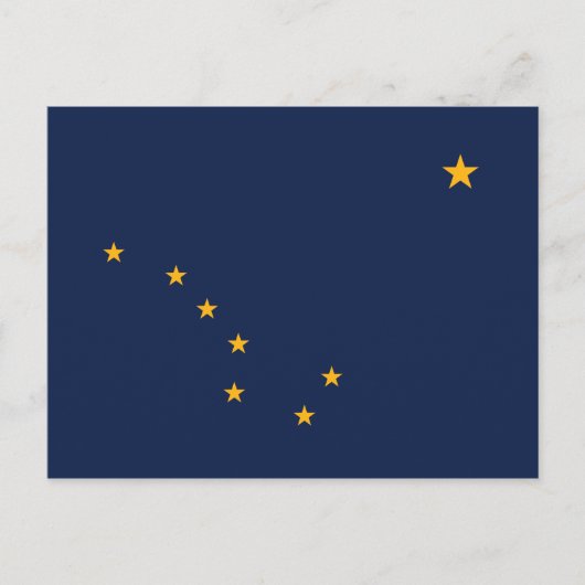 Staatsflagge Alaska Postkarte (Vorderseite)