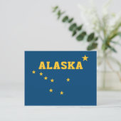 Staatsflagge Alaska Postkarte (Stehend Vorderseite)