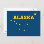 Staatsflagge Alaska Postkarte (Vorne/Hinten)