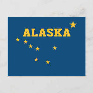 Staatsflagge Alaska Postkarte