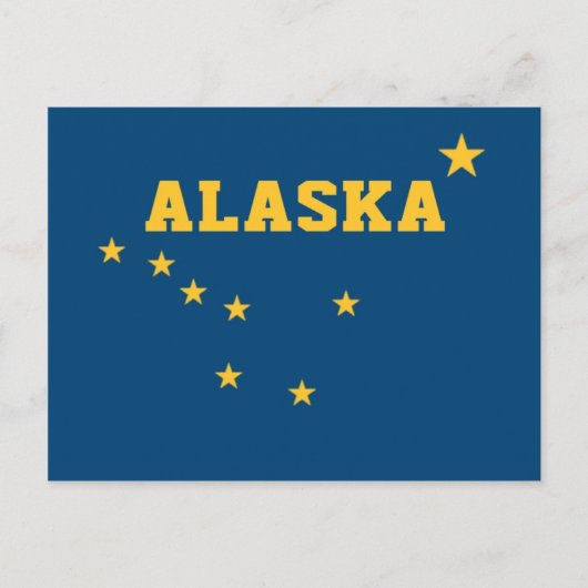 Staatsflagge Alaska Postkarte (Vorderseite)
