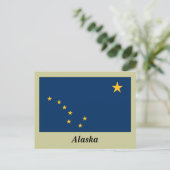 Staatsflagge Alaska Postkarte (Stehend Vorderseite)