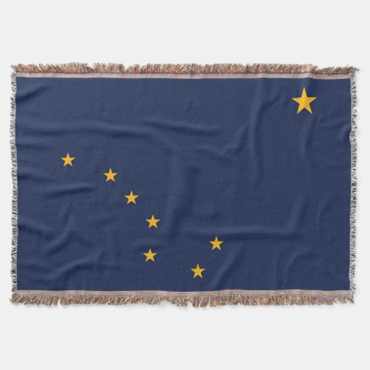 Staatsflagge Alaska Print Patriotic Decke (Vorderseite)