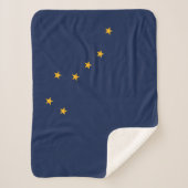 Staatsflagge Alaska Print Patriotic Sherpadecke (Vorderseite)