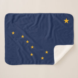 Staatsflagge Alaska Print Patriotic Sherpadecke