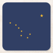 Staatsflagge Alaska Rechteckiger Pappuntersetzer (Vorderseite)