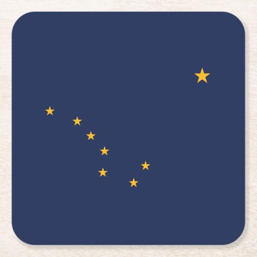 Staatsflagge Alaska Rechteckiger Pappuntersetzer (Vorderseite)