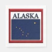 Staatsflagge Alaska Serviette (Vorderseite)