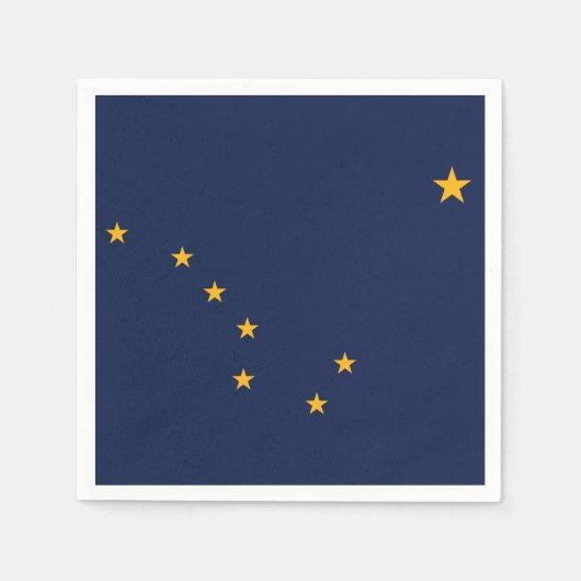 Staatsflagge Alaska Serviette (Vorderseite)
