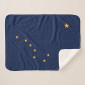 Staatsflagge Alaska Sherpadecke (Vorderseite (Horizontal))