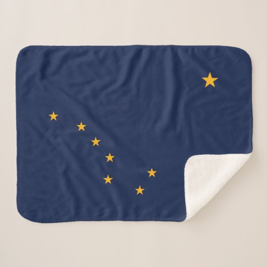 Staatsflagge Alaska Sherpadecke (Vorderseite (Horizontal))