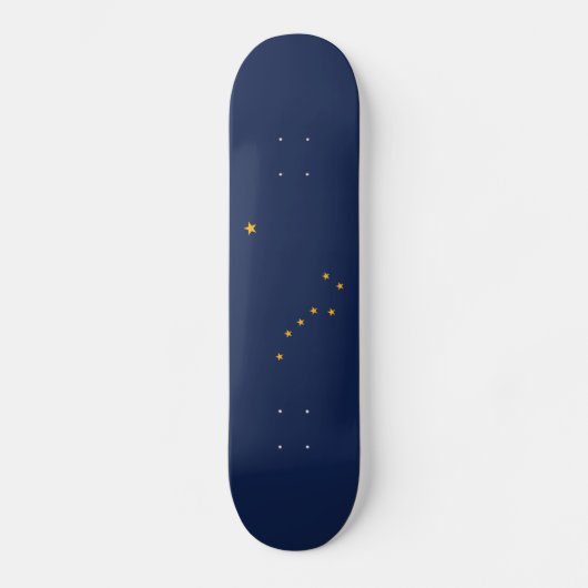 Staatsflagge Alaska Skateboard (Vorderseite)