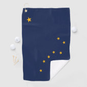 Staatsflagge Alaska, USA Golfhandtuch (Insitu)