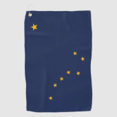 Staatsflagge Alaska, USA Golfhandtuch (Vorderseite)