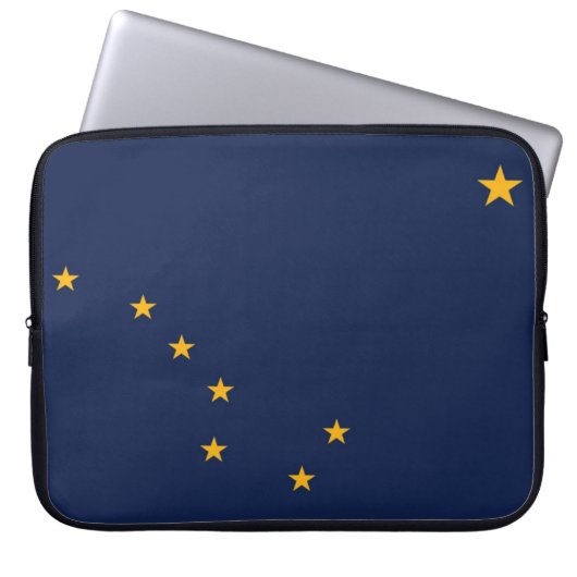 Staatsflagge Alaska, USA Laptopschutzhülle (Vorderseite)