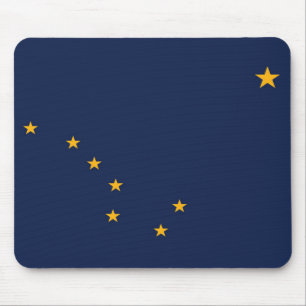Staatsflagge Alaska, USA Mousepad