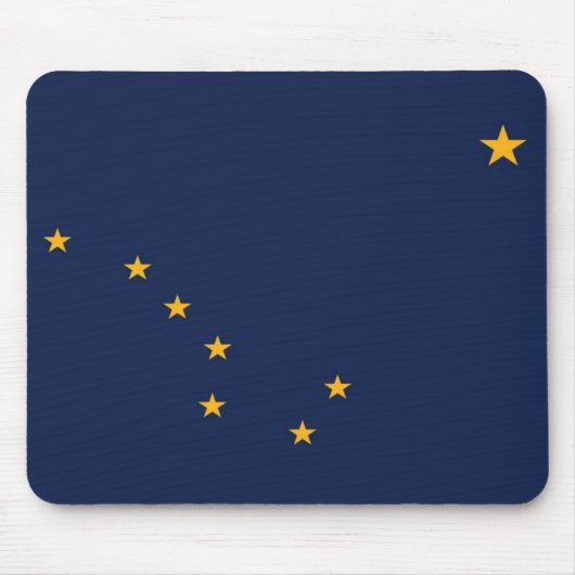 Staatsflagge Alaska, USA Mousepad (Vorne)