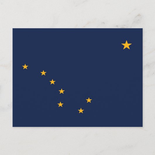 Staatsflagge Alaska, USA Postkarte (Vorderseite)