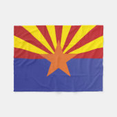 Staatsflagge Arizona, USA Fleecedecke (Vorderseite (Horizontal))