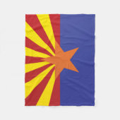 Staatsflagge Arizona, USA Fleecedecke (Vorderseite)