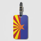 Staatsflagge Arizona, USA Gepäckanhänger (Vorderseite Vertikal)