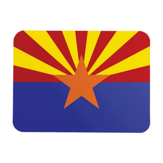 Staatsflagge Arizona, USA Magnet (Horizontal)