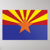Staatsflagge Arizona, USA Poster (Vorne)