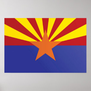 Staatsflagge Arizona, USA Poster