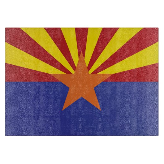 Staatsflagge Arizona, USA Schneidebrett (Vorderseite)