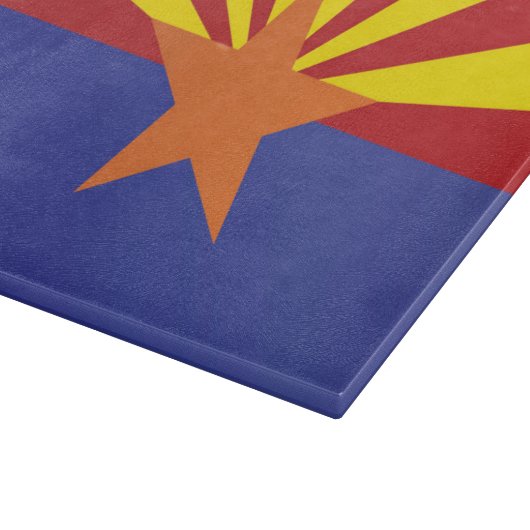 Staatsflagge Arizona, USA Schneidebrett (Ecke)