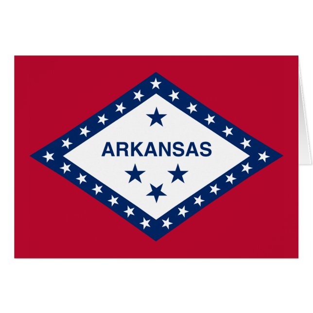 Staatsflagge Arkansas (Vorderseite (Horizontal))