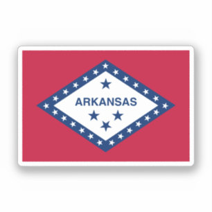 Staatsflagge Arkansas Aufkleber
