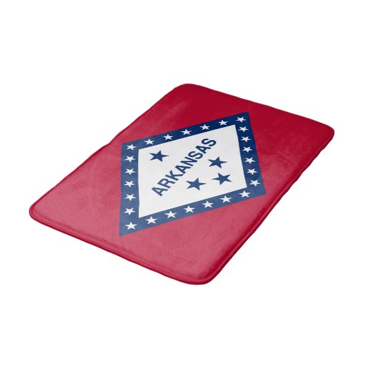 Staatsflagge Arkansas Badematte (Schrägansicht)