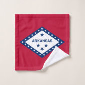 Staatsflagge Arkansas Badhandtuch Set (Waschlappen)