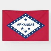 Staatsflagge Arkansas Banner (Horizontal)