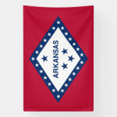 Staatsflagge Arkansas Banner (Vertikal)