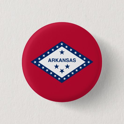 Staatsflagge Arkansas Button (Vorderseite)