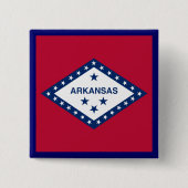 Staatsflagge Arkansas Button (Vorderseite)