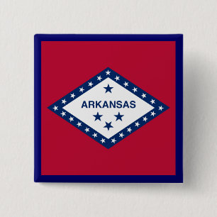 Staatsflagge Arkansas Button