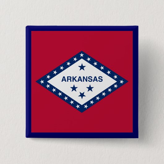 Staatsflagge Arkansas Button (Vorderseite)
