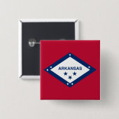 Staatsflagge Arkansas Button (Vorne & Hinten)