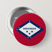 Staatsflagge Arkansas Button (Vorne & Hinten)