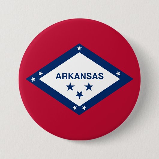 Staatsflagge Arkansas Button (Vorderseite)