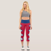 Staatsflagge Arkansas Capri Leggings (Vorderseite)