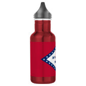 Staatsflagge Arkansas Edelstahlflasche (Links)
