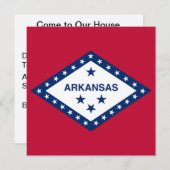 Staatsflagge Arkansas Einladung (Vorne/Hinten)